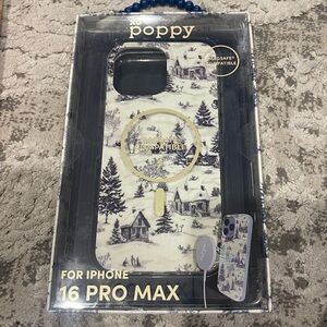 XO Poppy iPhone 16 Pro Max Case - Black and White